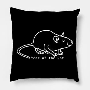 Ghost Rat of the Year Pillow