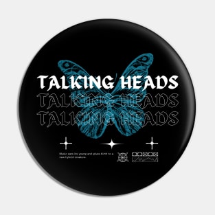Talking Heads // Butterfly Pin