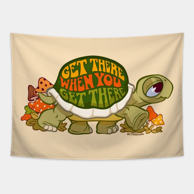 Get There When You Get There Tapestry by CTKR Studio