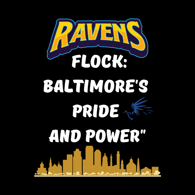 RAVENS FLOCK BALTIMORE PRIDE AND POWER SET DESIGN by The C.O.B. Store