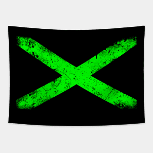 Cross / Green Vintage Tapestry