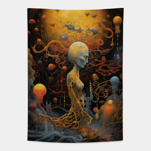 Imaginarium Psychedelia No.4 Tapestry by TooplesArt