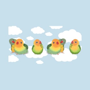 Lovebird in line by Bunniesmee T-Shirt