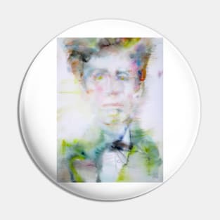 ARTHUR RIMBAUD watercolor portrait .2 Pin