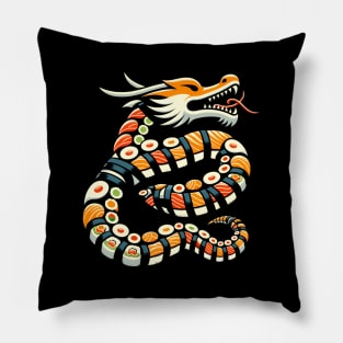 Sushi Dragon Roll Kawaii Japanese Food Anime ga Pillow