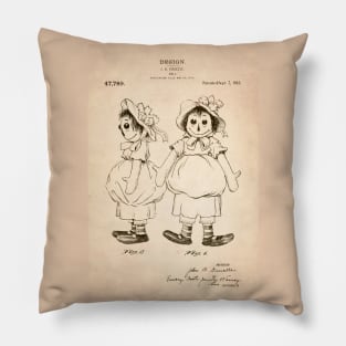 Raggedy Ann Doll Patent. Real Annabelle haunted or possessed doll - S Pillow