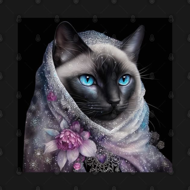 Modest Burmese Cat by Enchanted Reverie