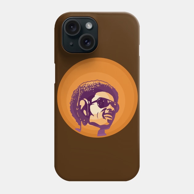 Stevie Wonder (Orange/Purple) Phone Case by PlaidDesign