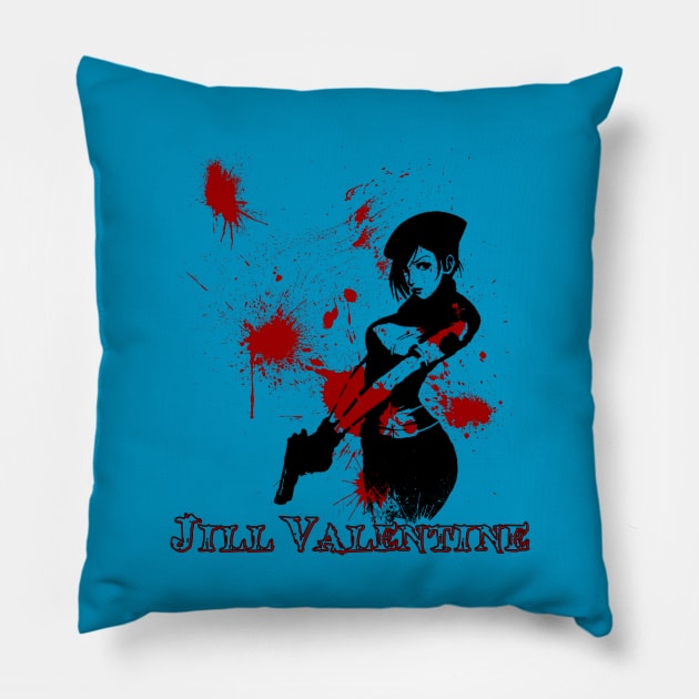 Jill Valentine Pillow by Taki93