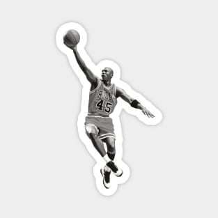 Michael Jordan B/W Magnet