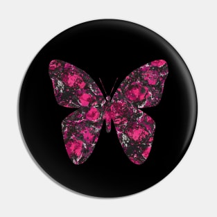 Pink butterfly wings Pin