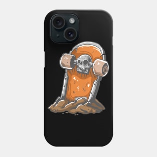 Skateboard tombstone Phone Case