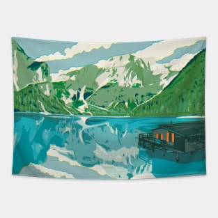 Lake and mountains Tapestry