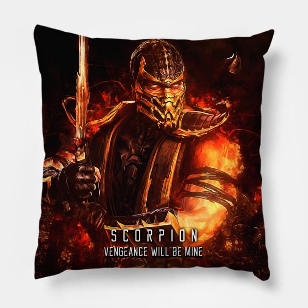 MK Scorpion Pillow by syanart