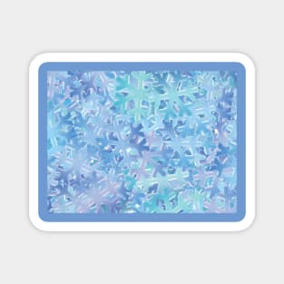 Crystal Snowflake Pattern Magnet