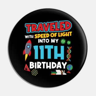 11. Birthday - Science Birthday Pin