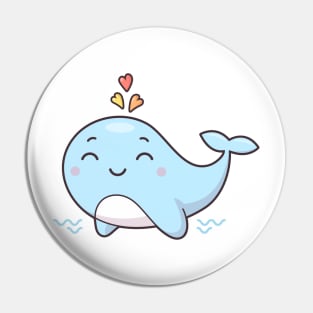 Cute Kawaii Whale Pin