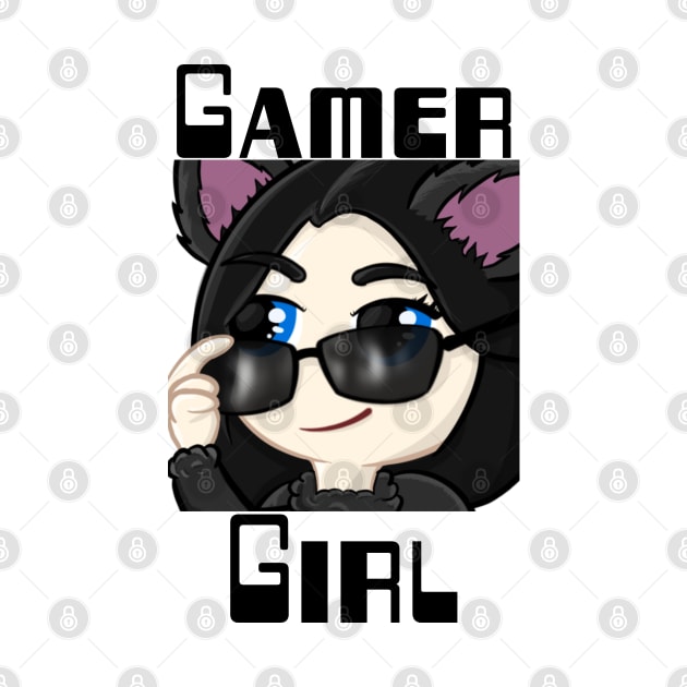 Gamer Girl, Wolf Girl Shade, Twitch streamer emote by WolfGang mmxx