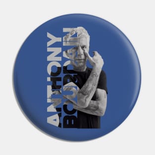 Funny Chef Anthony Bourdain Pin