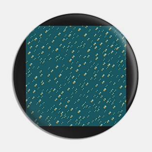 Seeing Double in Deep Teal and Golden Mustard Pin