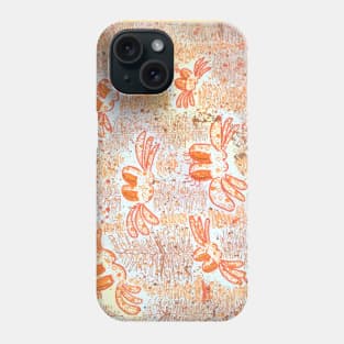 Abstract orange frog for kids Phone Case