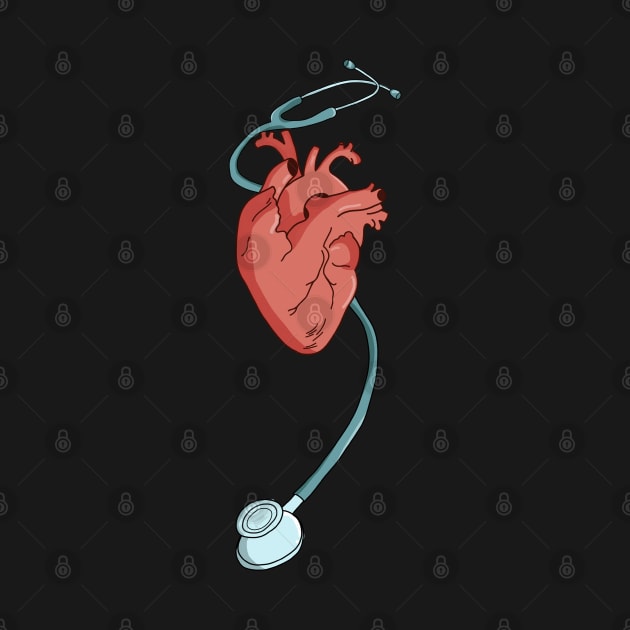 Heart stethoscope by Dr.Bear