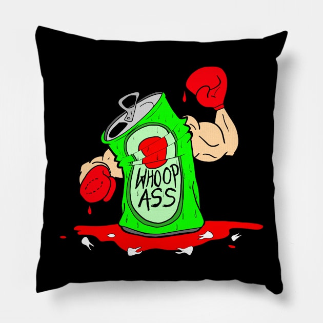 Whoopass! Pillow by LarsBeelzebub