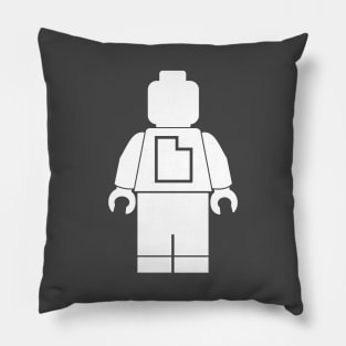 Utah Brick Guy - Dark Shirt Color Scheme Pillow