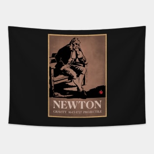 Sir Isaac Newton Apple Gravity Tapestry