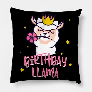 Birthday Llama cute Alpaca Women Gifts Pillow