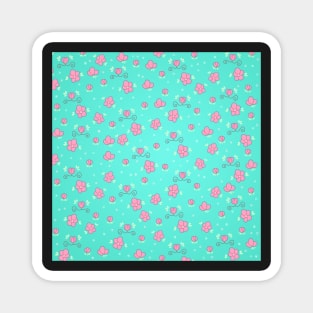 Spring Pink Floral Magnet