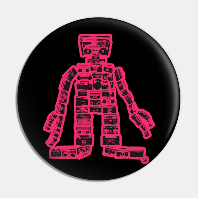 „Boombastic Giant“.  Gigantic Hip Hop Robot. Boombox Monster. Pin by Boogosh