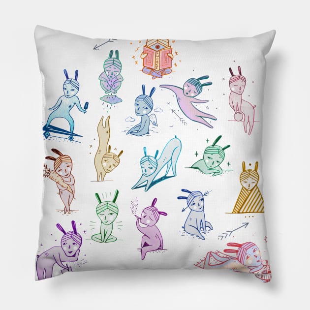 cute animals Pillow by Daria Kusto