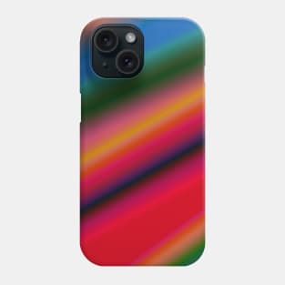 red blue green orange abstract texture Phone Case