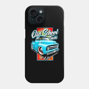 Cartooned 1956 Ford F100 Truck Phone Case