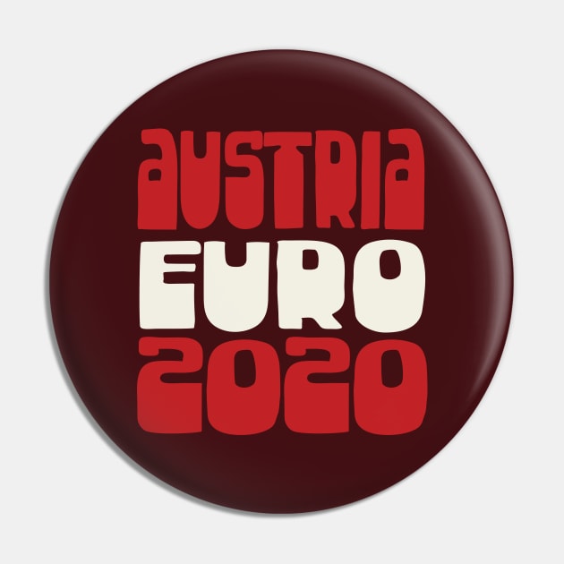 Austria / Euro 2020 Football Fan Design Pin by DankFutura