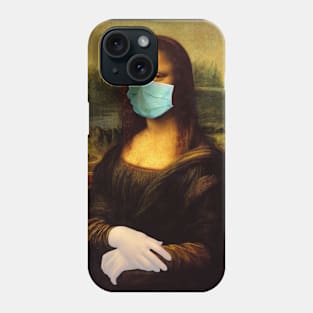 Covid Mona Lisa Phone Case