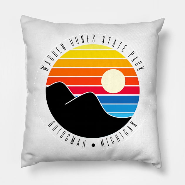Warren Dunes State Park Pillow by Megan Noble