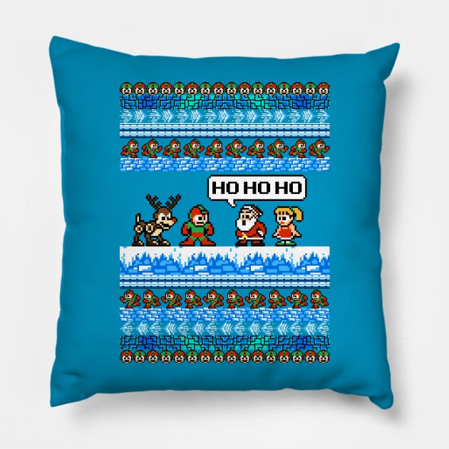 Mega Ugly Christmas Sweater Pillow by 8-BitHero