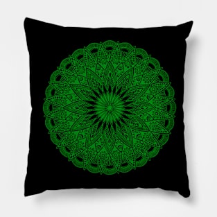 Mandala (green) Pillow