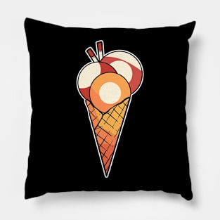 Pool Billard Ice Cream Pillow