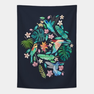 Birds in Bohemian Paradise Tapestry