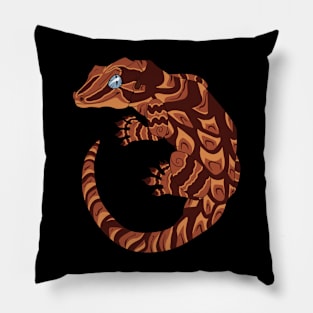 Red Blotched Gargoyle Gecko Pillow