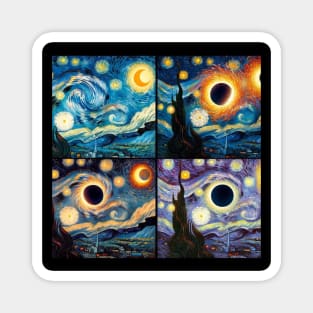 Eclipse Shirt 2024 Eclipse Tshirt Van Gogh Eclipse Shirt April 8 2024 Tee Eclipse 2024 Funny Astronomy Gift Solar Eclipse Magnet