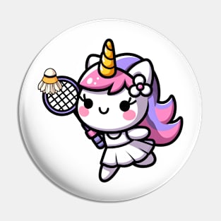 Badminton Unicorn Olympics 🦄 - Smash It! Pin