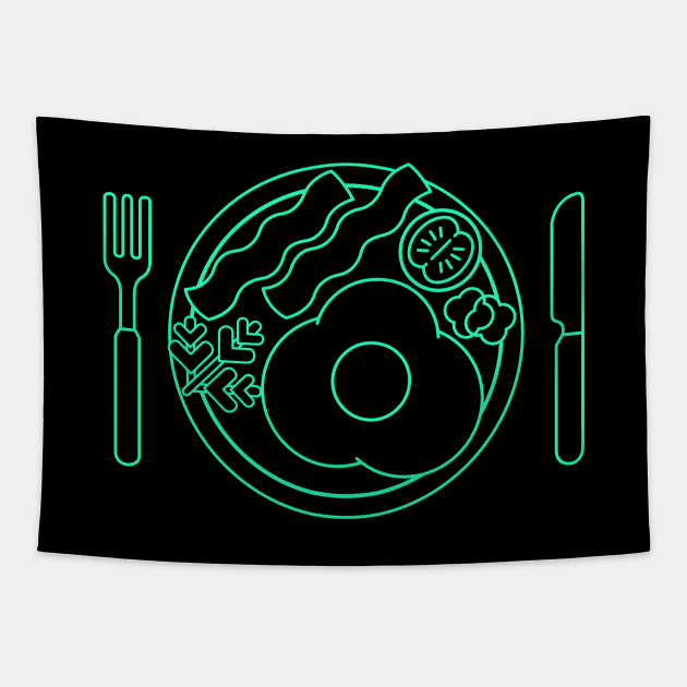 Breakfast Tapestry by lime line