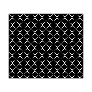 black and white square pattern T-Shirt