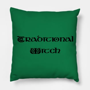 Traditional Witch in Celtic Letters Pillow