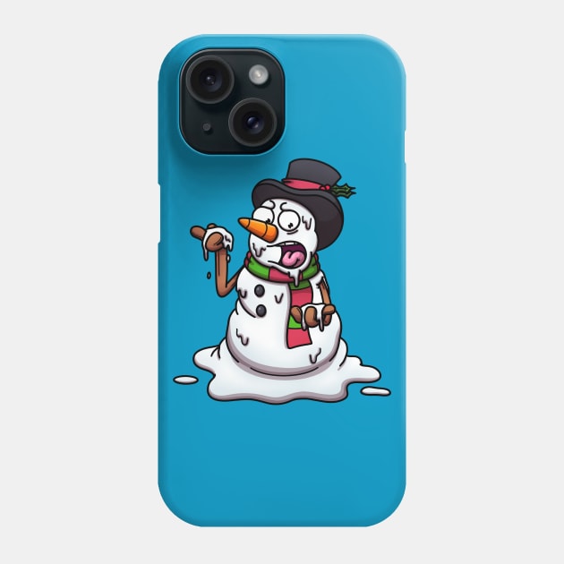 Melting Snowman Phone Case by TheMaskedTooner