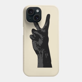 two fingers of peace Phone Case